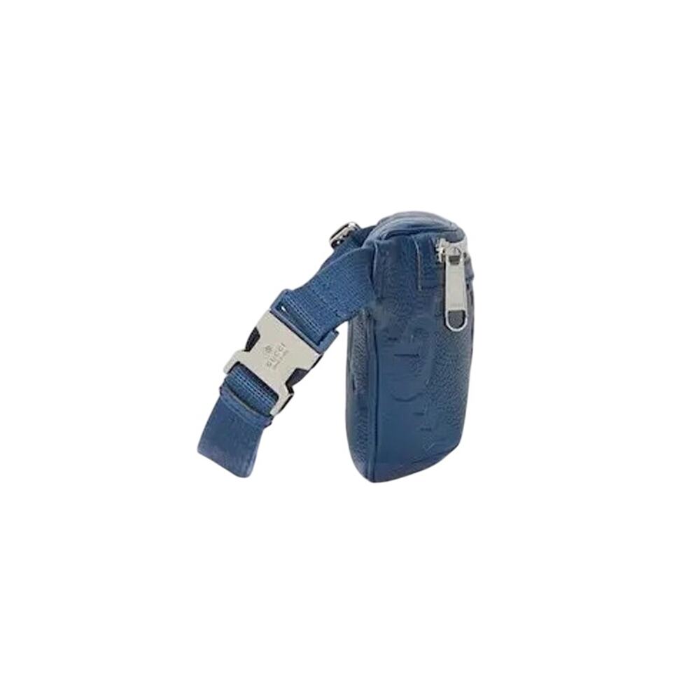Gucci Jumbo Gg Belt Bag Gg Leather - Blue Leather - Picture 6 of 8
